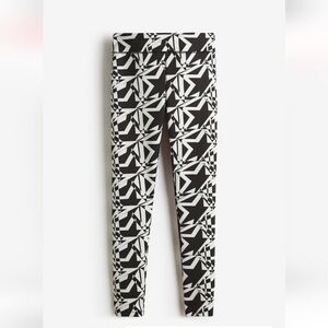 H&M Black and White Patterned Skinny Pants
